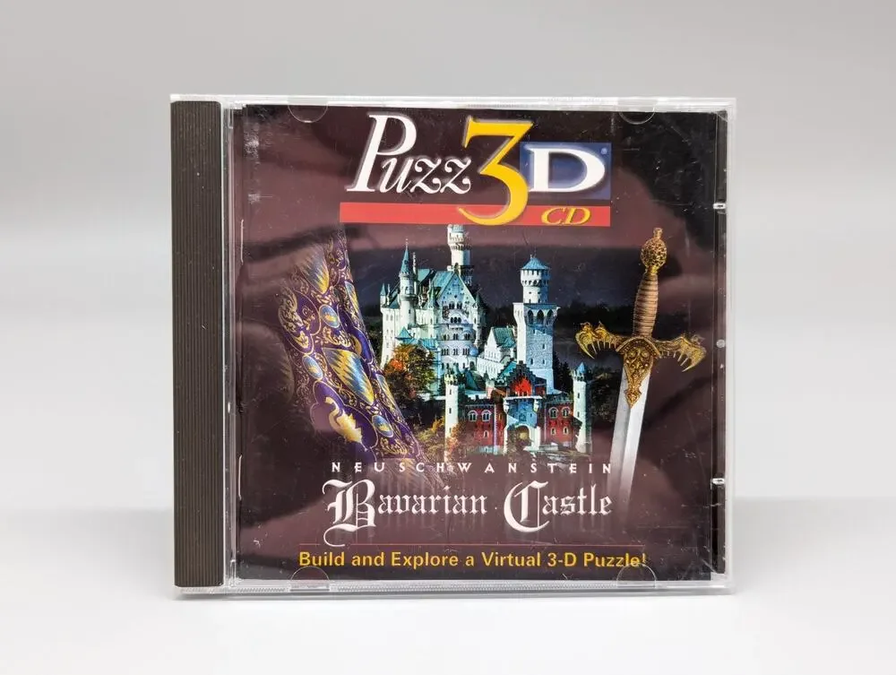 Puzz 3D CD Neuschwanstein Bavarian Castle for PC Windows Mac Video Game